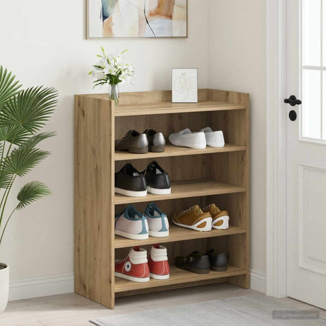 Vidaxl schoenenkast 73,5 x 36 x 92 cm bewerkt hout artisanaal eiken