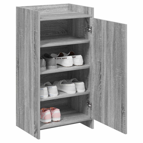 Vidaxl schoenenkast grijs sonoma 48 x 36 x 92 cm bewerkt hout