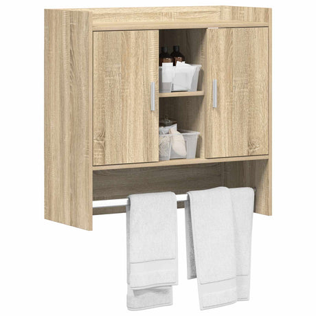 Vidaxl wandplank muurmontage sonoma eiken 80 x 36 x 80 cm bewerkt hout