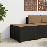 Vidaxl eénpersoons tuinbank met kussen rattan look pp antraciet