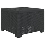 Vidaxl eénpersoons tuinbank met kussen rattan look pp antraciet