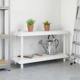 Vidaxl plankenunit 2-laags 100 x 40 x 55,5 cm pp wit