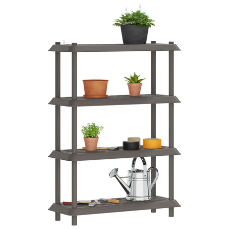 Vidaxl plankenunit 4-laags 100 x 40 x 136,5 cm pp lichtgrijs