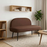 Vidaxl beklede bank met rugleuning bruin 110 x 60 x 76 cm kunstleer