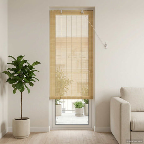 Vidaxl rolgordijn naturel 50 x 220 cm bamboe