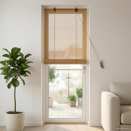 Vidaxl rolgordijn bruin 60 x 220 cm bamboe