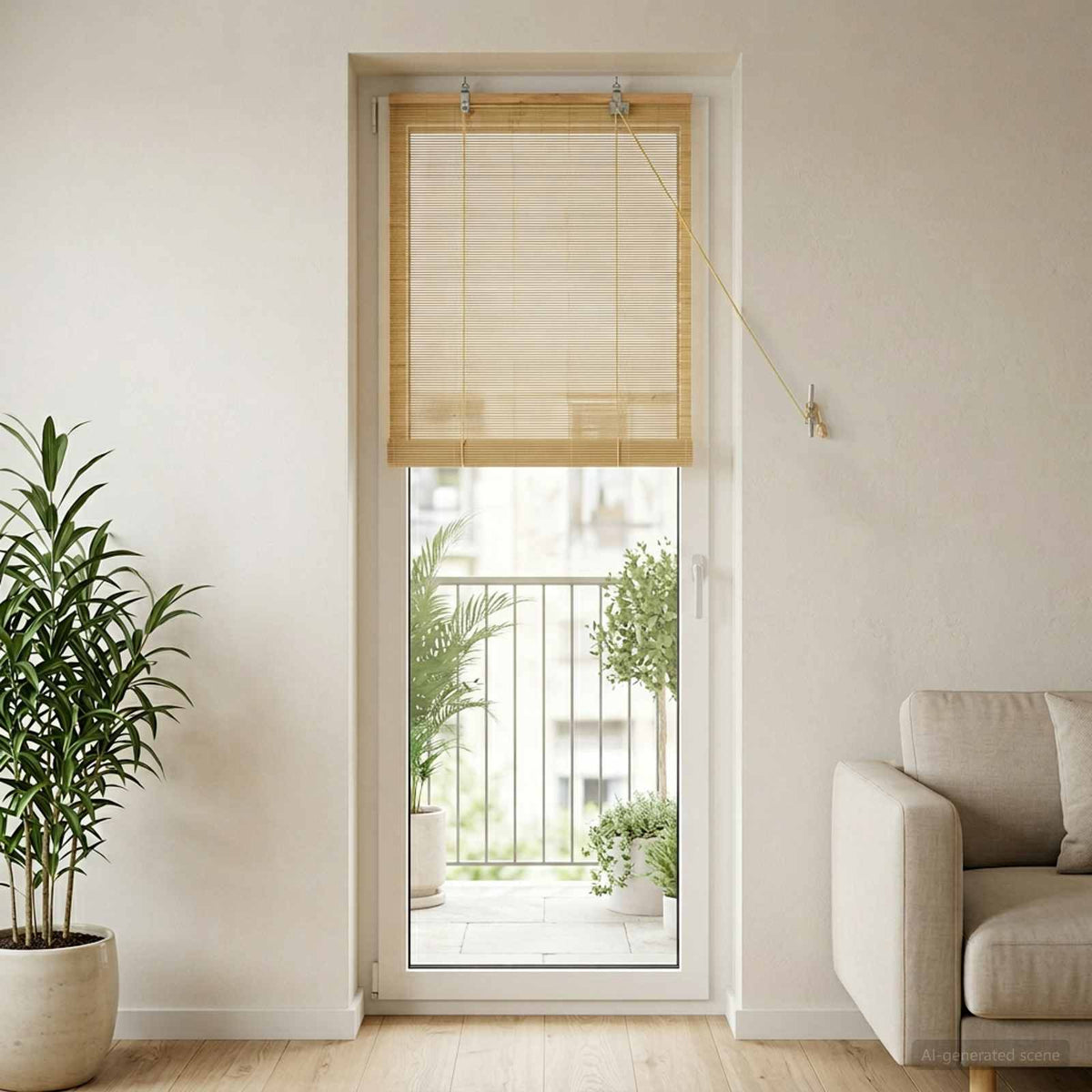 Vidaxl rolgordijn naturel 40 x 220 cm bamboe