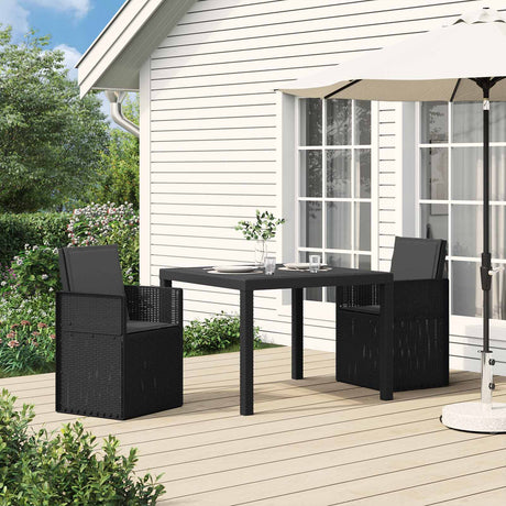 Vidaxl tuin eettafelset 3 st antracietkleurig pp