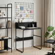 Vidaxl bureau met opbergruimte zwart eiken 60 x 50 x 91 cm