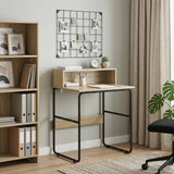 Vidaxl bureau met opbergruimte sonoma eiken 60 x 50 x 91 cm