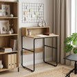 Vidaxl bureau met opbergruimte artisanaal eiken 60 x 50 x 91 cm