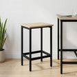 Vidaxl barkruk sonoma eiken 40 x 32 x 64 cm bewerkt hout