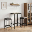 Vidaxl barkruk 2 st lichtgrijs 40 x 32 x 74 cm bewerkt hout