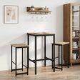 Vidaxl barkruk 2 st sonoma eiken 40 x 32 x 64 cm bewerkt hout