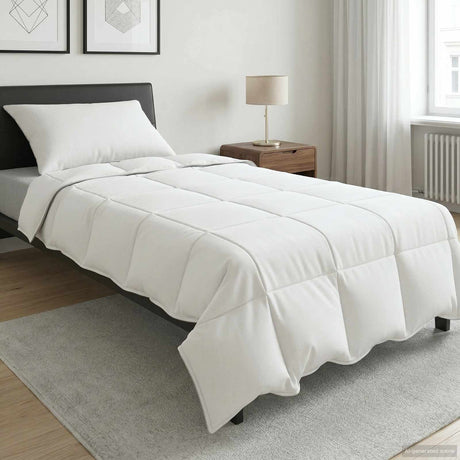 Vidaxl zomer dekbed wit 155 x 200 cm bamboevezel