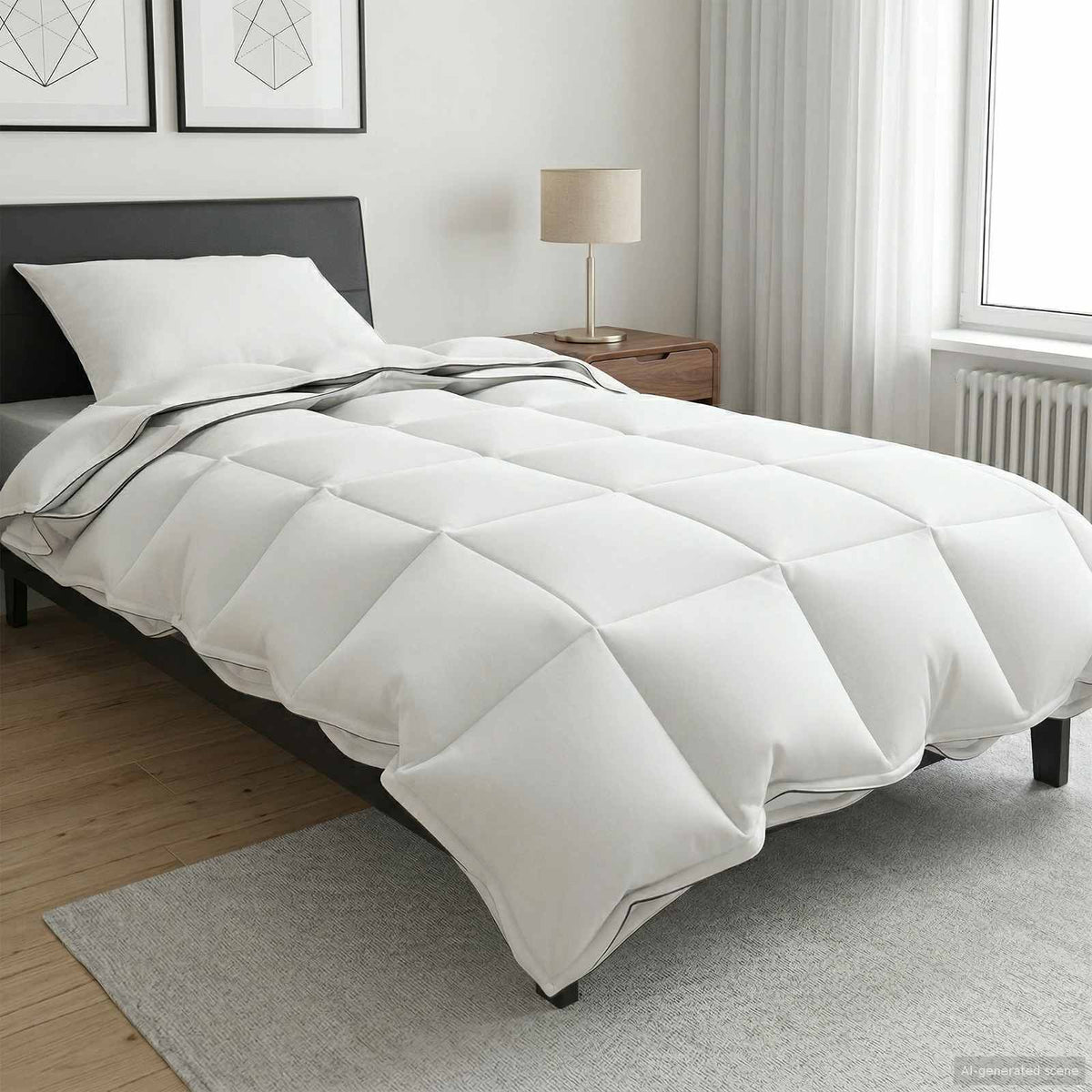 Vidaxl dekbed 140 x 220 cm 100% katoen wit