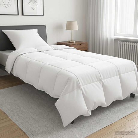 Vidaxl vol jaar dekbed wit 135 x 220 cm bamboevezel