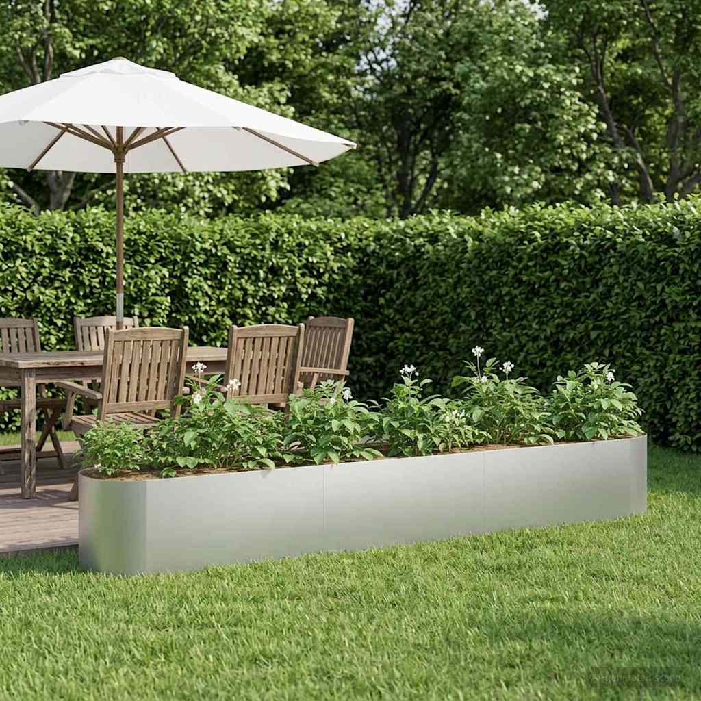 Vidaxl verhoogd tuinbed gegalvaniseerd staal 280 x 40 x 40 cm
