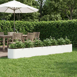 Vidaxl verhoogd tuinbed wit 360 x 40 x 40 cm