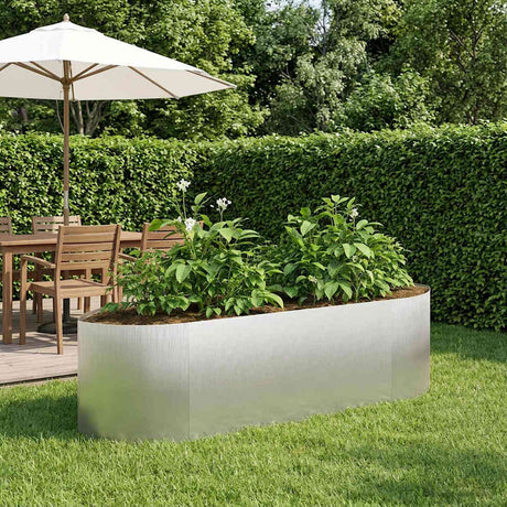 Vidaxl verhoogd tuinbed roestvrij staal 140 x 40 x 40 cm staal