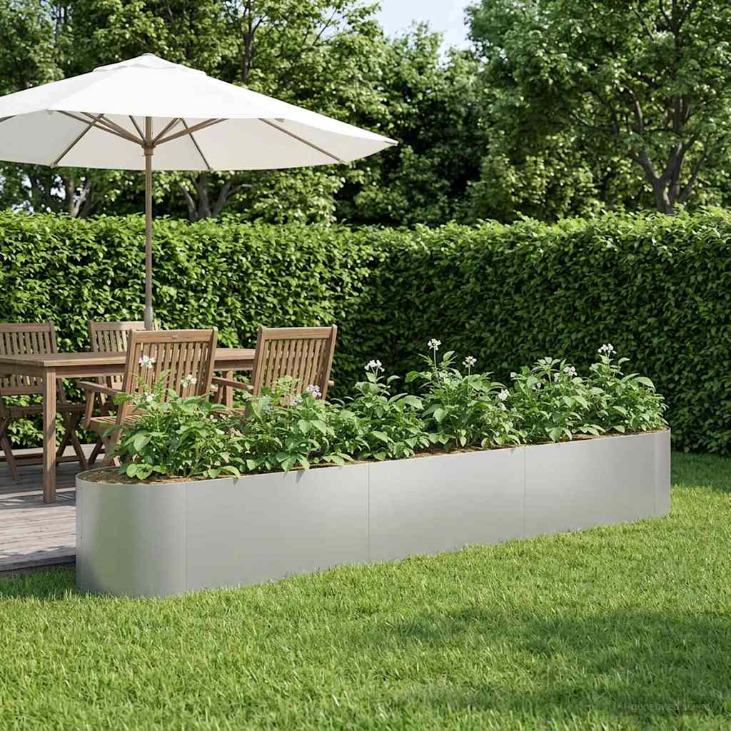 Vidaxl verhoogd tuinbed gegalvaniseerd staal 300 x 40 x 40 cm staal