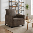 Vidaxl fauteuil donkergrijs 70 x 81 x 82 cm faux suède stof