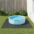 Vidaxl zwembad grondmat 40 st zwart 14,4 m² eva schuim
