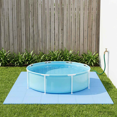 Vidaxl zwembad grondmat 40 st blauw 14,4 m² eva schuim