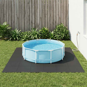 Vidaxl zwembad grondmat 50 st zwart 18 m² eva schuim