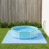 Vidaxl zwembad grondmat 50 st blauw 18 m² eva schuim