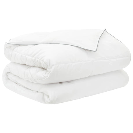 Vidaxl dekbedset 2 st 140 x 200 cm winter bamboe wit