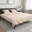 Vidaxl dekbedset 2 st 200 x 200 cm alle seizoenen kapokvezel beige