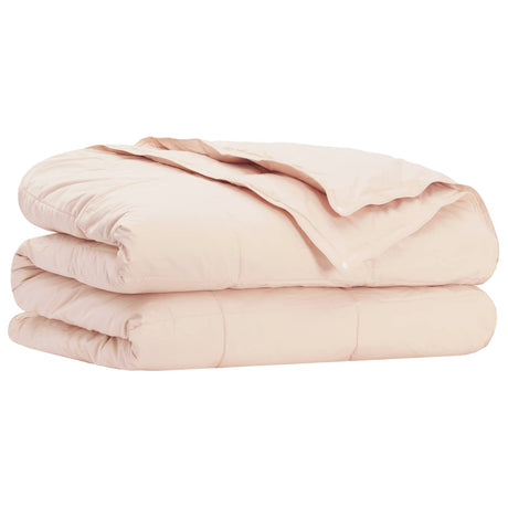 Vidaxl dekbedset 2 st 140 x 220 cm kapok en polyester beige