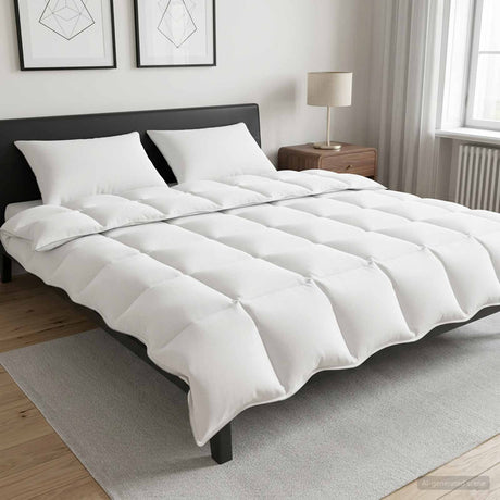 Vidaxl dekbed en hoofdkussen set 3 st 200 x 200 cm winter 400 g stuk