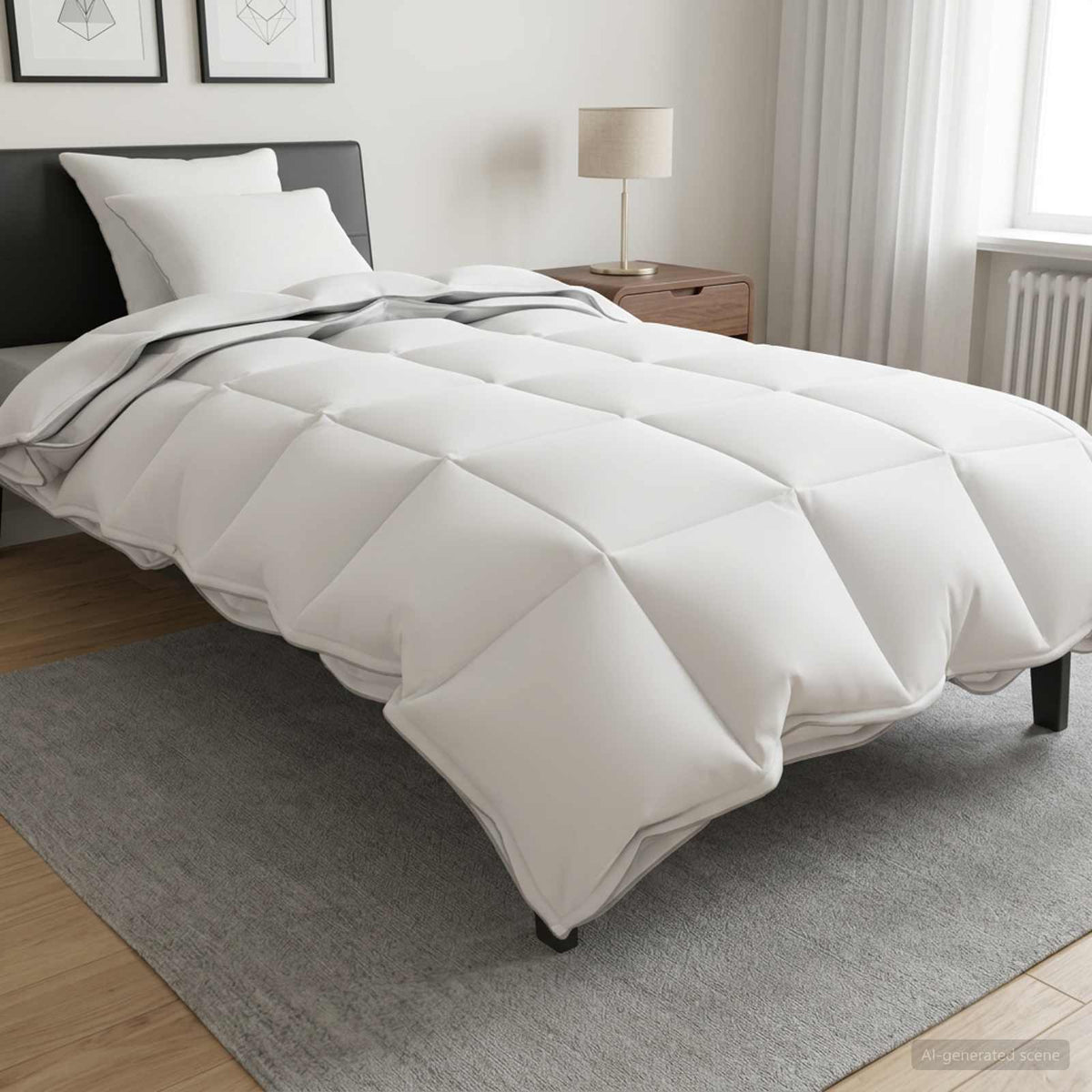 Vidaxl dekbedset 3 st 135 x 220 cm alle seizoenen bamboe wit