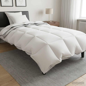 Vidaxl dekbedset 3 st 135 x 220 cm alle seizoenen bamboe wit