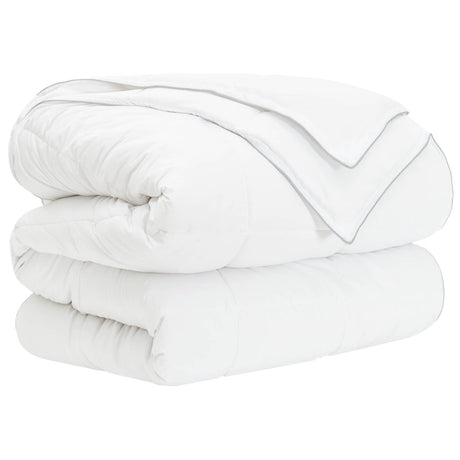 Vidaxl dekbedset 3 st 155 x 220 cm alle seizoenen bamboe wit