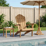 Vidaxl tuinstoel adirondack naturel massief teakhout