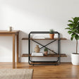 Vidaxl boekenrek 2-laags 100 x 35 x 70 cm pb gerookt eiken