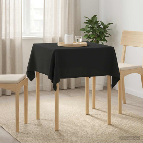 Vidaxl tafelkleed vierkant donkergrijs 140 x 140 cm polyester