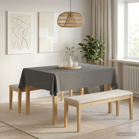 Vidaxl tafelkleed rechthoekig lichtgrijs 110 x 140 cm