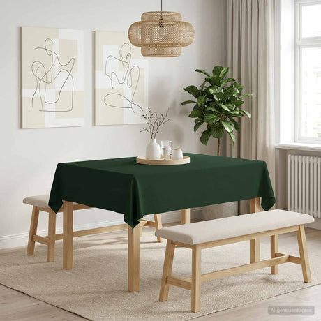 Vidaxl tafelkleed rechthoekig donkergroen 110 x 140 cm