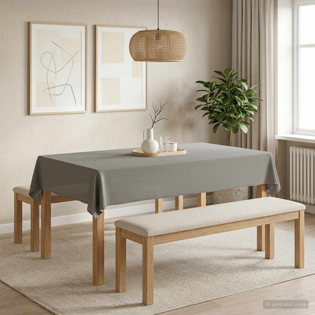 Vidaxl tafelkleed rechthoekig lichtgrijs 110 x 160 cm