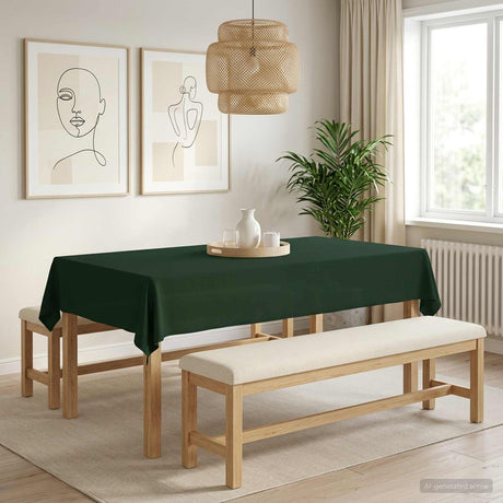 Vidaxl tafelkleed rechthoekig donkergroen 110 x 160 cm