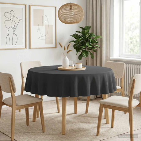 Vidaxl tafelkleed rond donkergrijs ø 140 cm