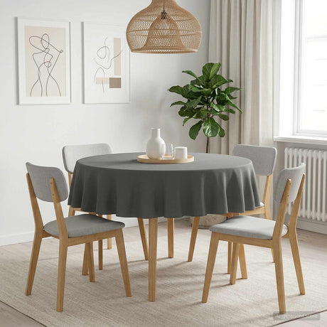 Vidaxl tafelkleed rond lichtgrijs ø 140 cm
