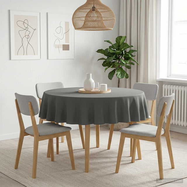Vidaxl tafelkleed rond lichtgrijs ø 140 cm