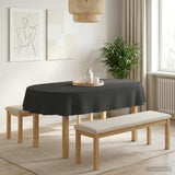 Vidaxl tafelkleed ovaal donkergrijs 130 x 180 cm