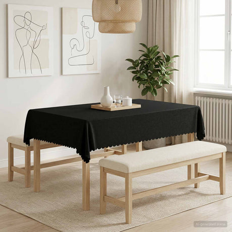 Vidaxl tafelkleed rechthoekig donkergrijs 110 x 140 cm