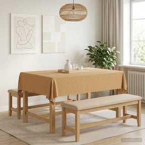 Vidaxl tafelkleed rechthoekig beige 110 x 140 cm